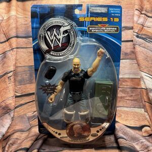 WWF Stone Cold Steve Austin Wrestling Action Figure S 13 Silver Edition Jakks